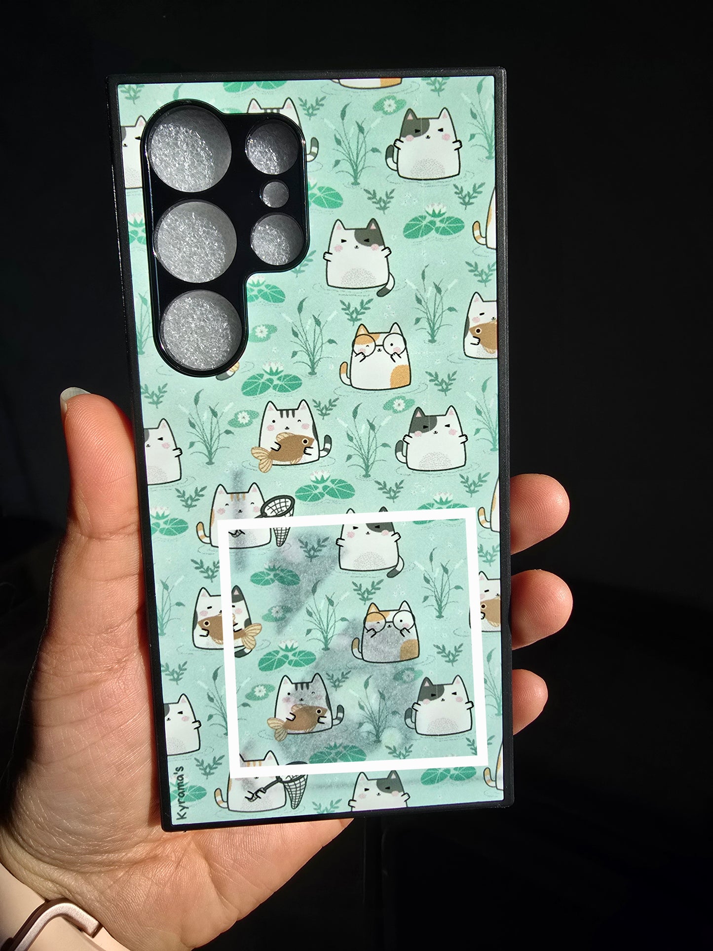 Cute cat green - S24 Ultra
