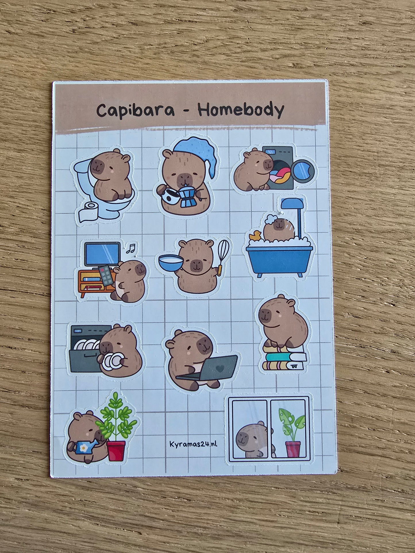 Capibara stickervel