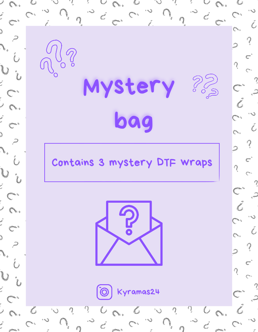 Mystery bag : 3x DTF wraps