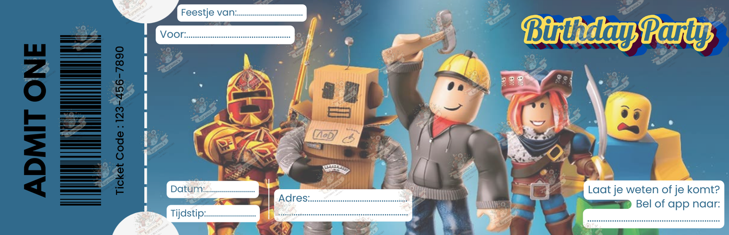 Ticket Roblox (digitaal product)