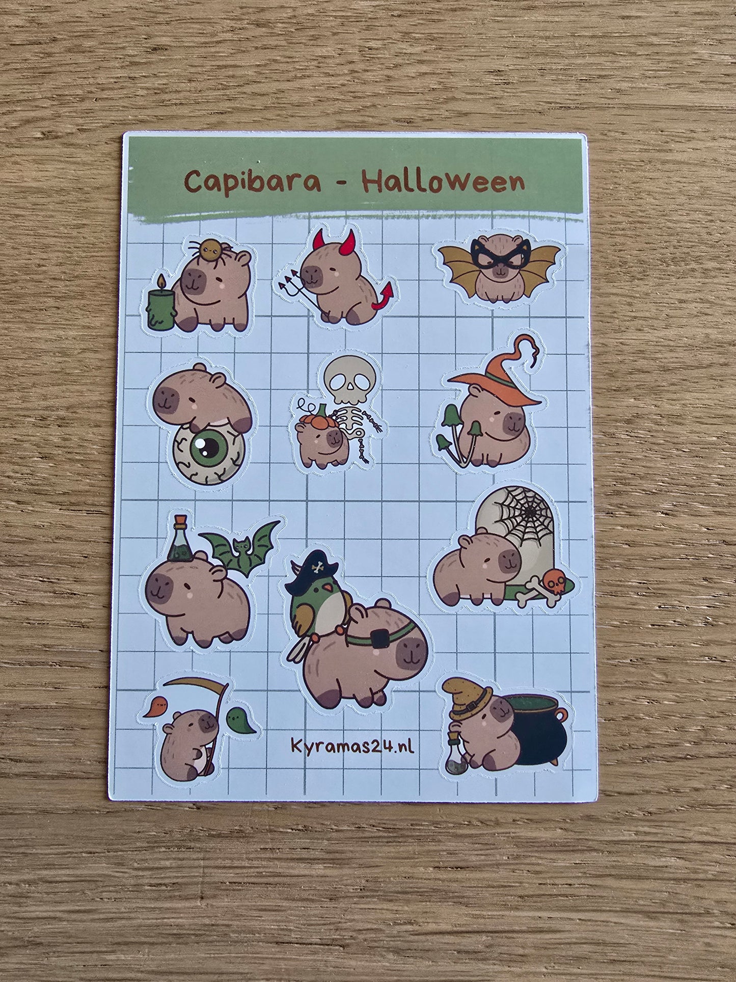 Capibara stickervel