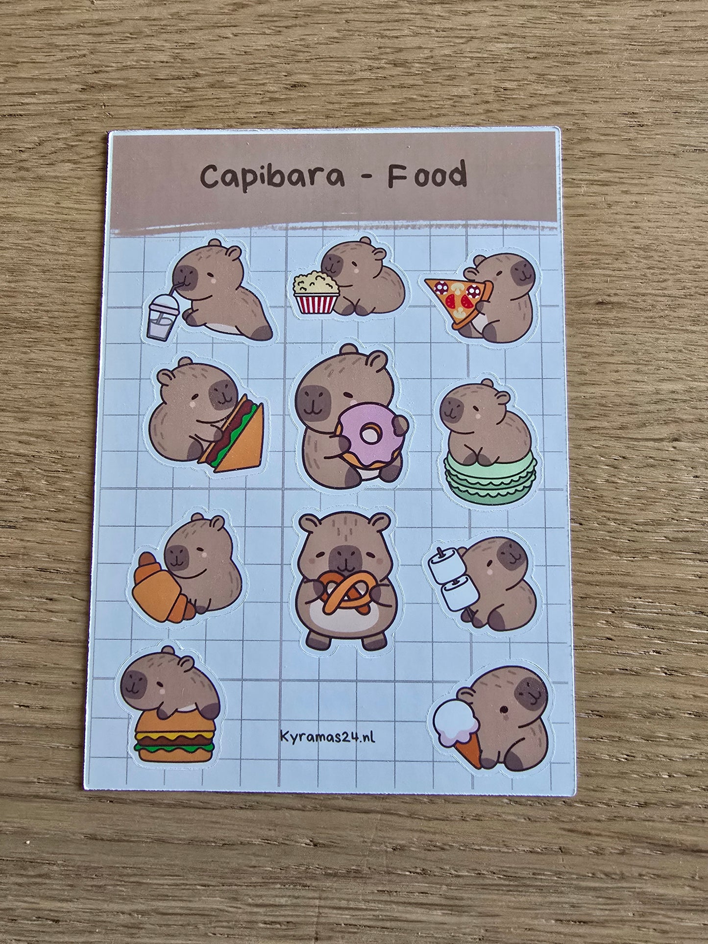 Capibara stickervel