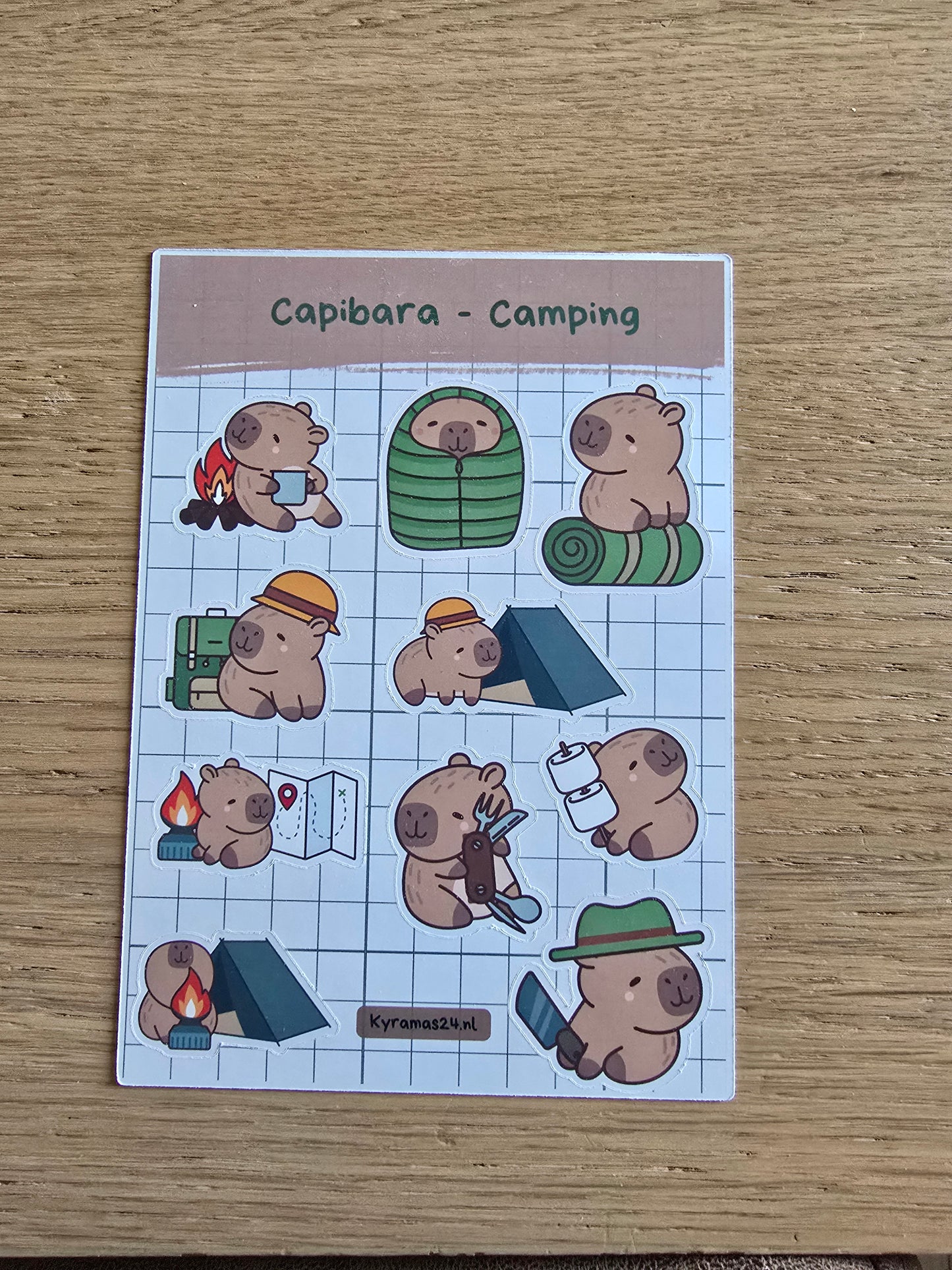 Capibara stickervel