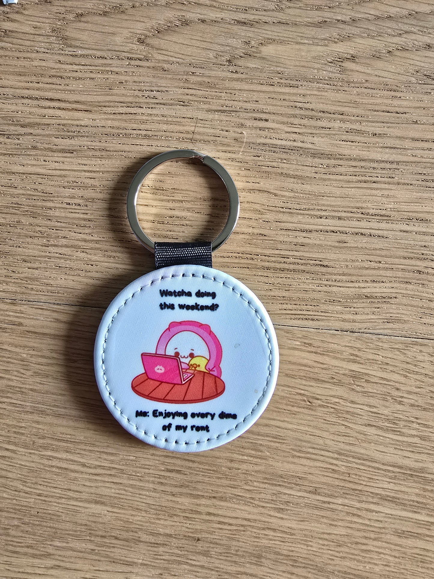 Sleutelhangers kawaii met grappige tekst